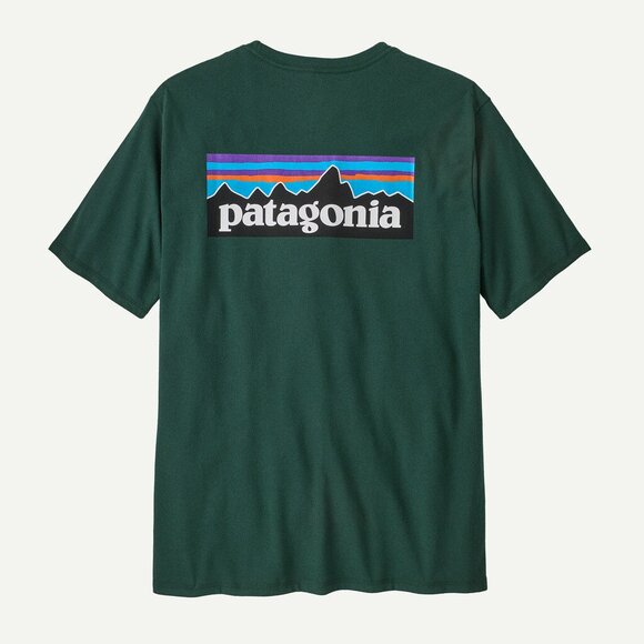 NWT Patagonia Men's P-6 Logo Responsibili-Tee in Cascade Green size Large - Picture 1 of 8